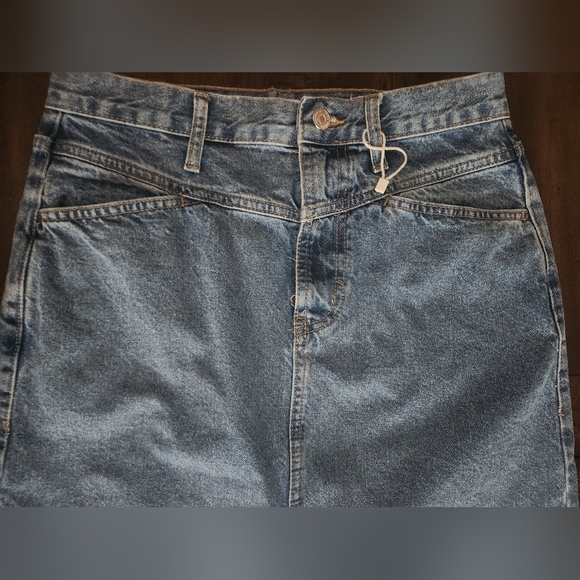 Mango Blue Maxi Pencil Skirt with Slit - Picture 6 of 10